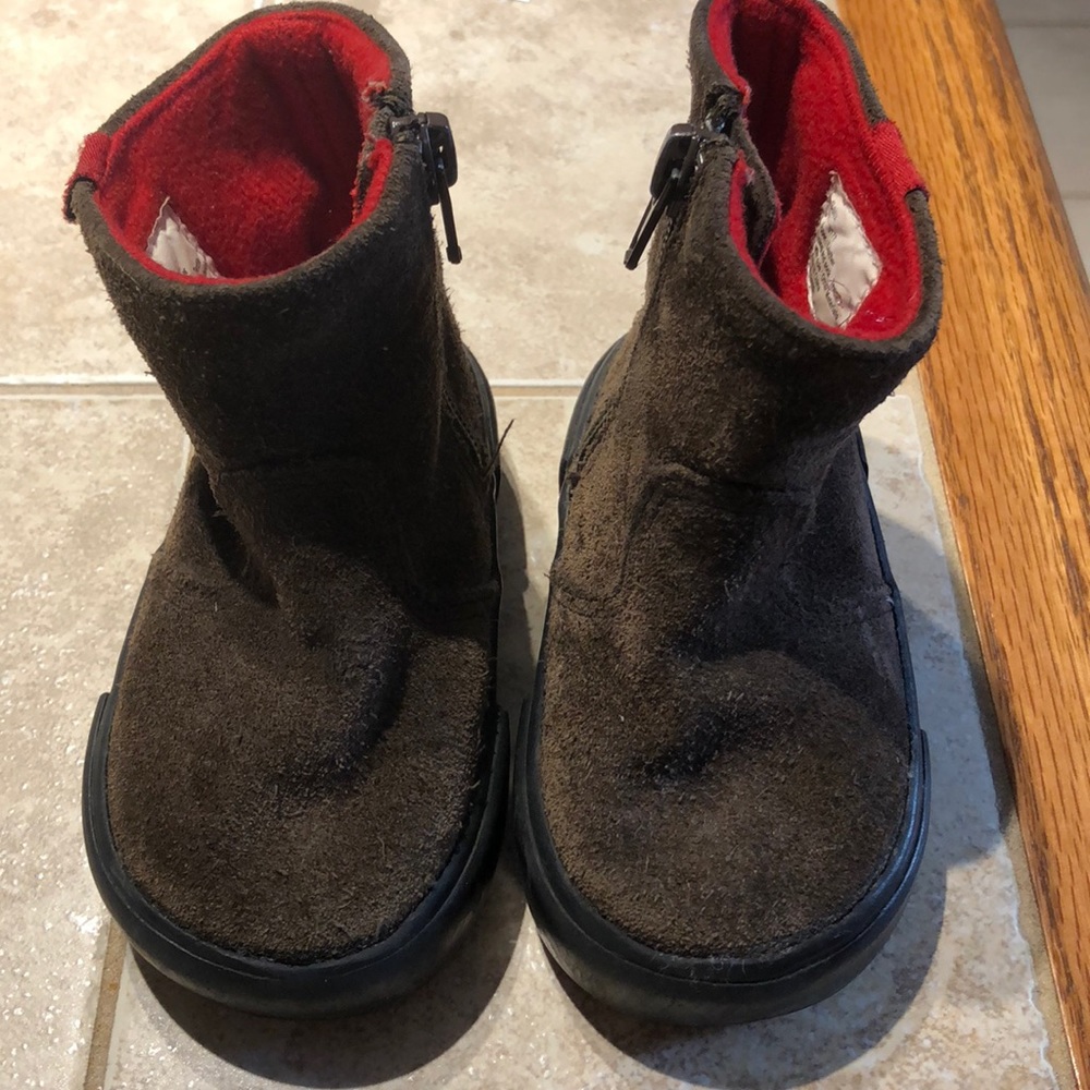 Old Navy Brown Suede Boots 18-24M